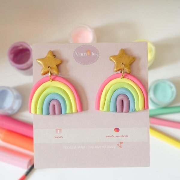 Aretes arcoiris