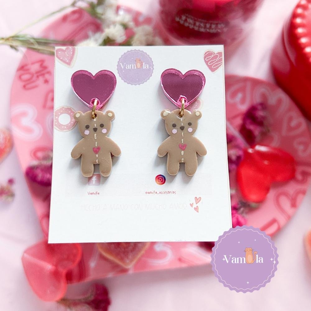 Aretes oso amoroso