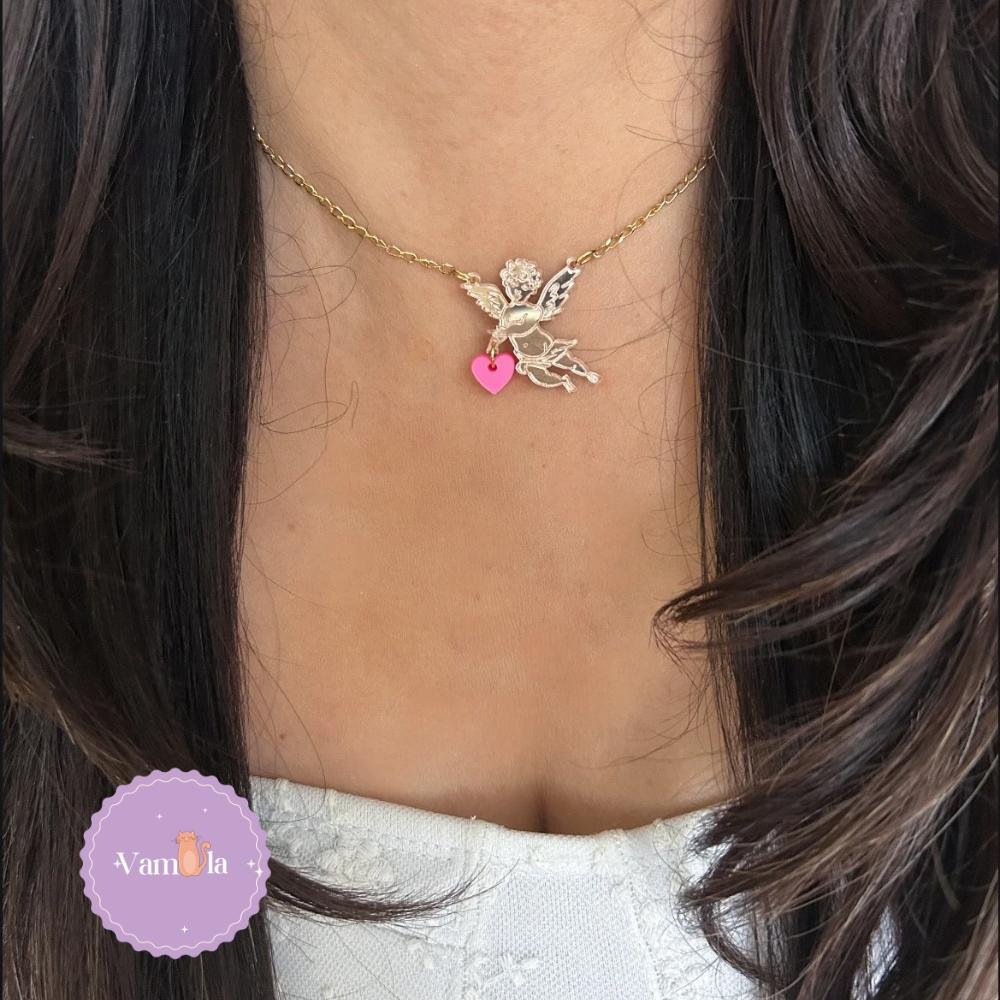 Collar Angelito corazón