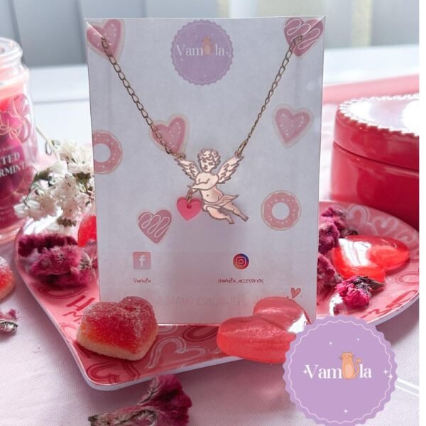 Collar Angelito corazón