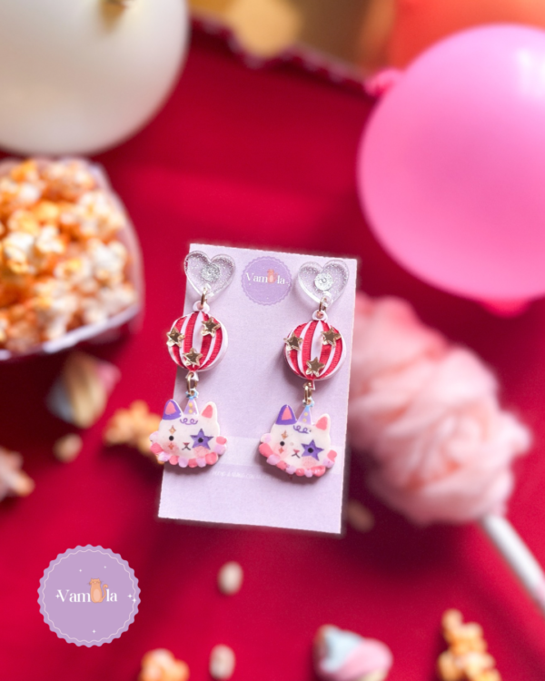Aretes Gatito circense