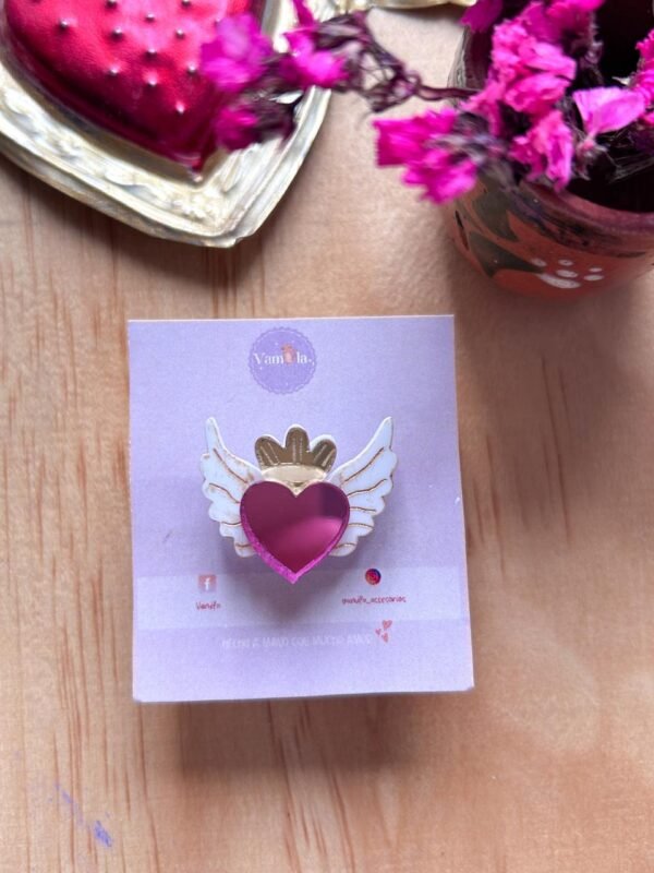 Anillo corazón y fe
