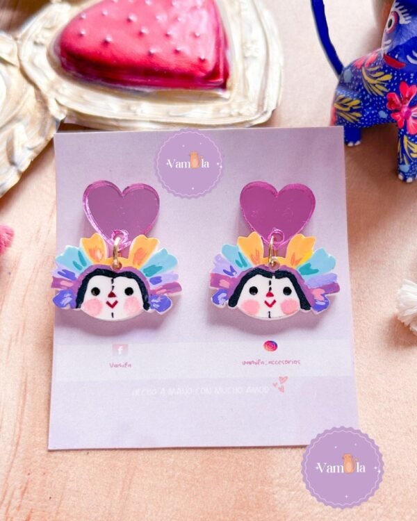 Aretes muñeca lele