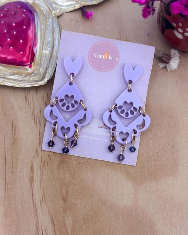 Aretes papel picado mi amor